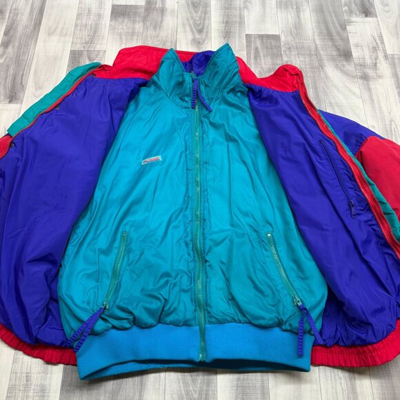 ✅Mens XL VTG Columbia Powder Keg 3-in-1 Ski Jacket  Reversible Thinsulate **TEAR - Picture 5 of 16